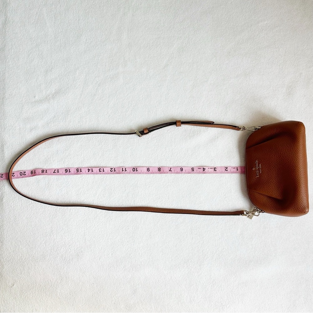Kate Spade NWT Dumpling Convertible Crossbody with Wristlet, Warm Gingerbread - Picture 12 of 16